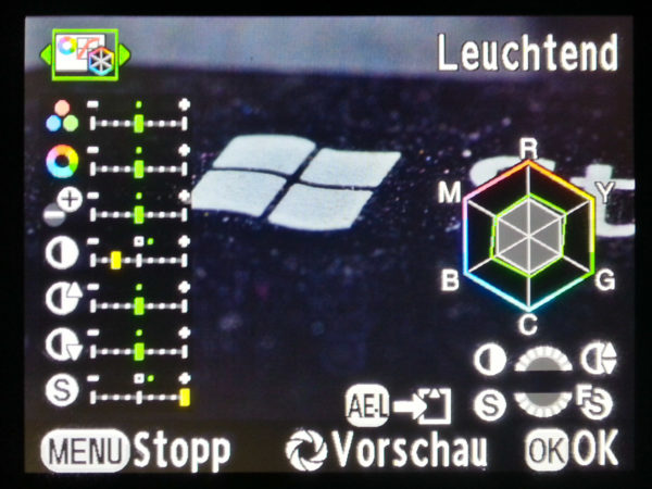 Pentax K-7 - Einstellungen für Makrofoto mit MB 32 - Programmodus