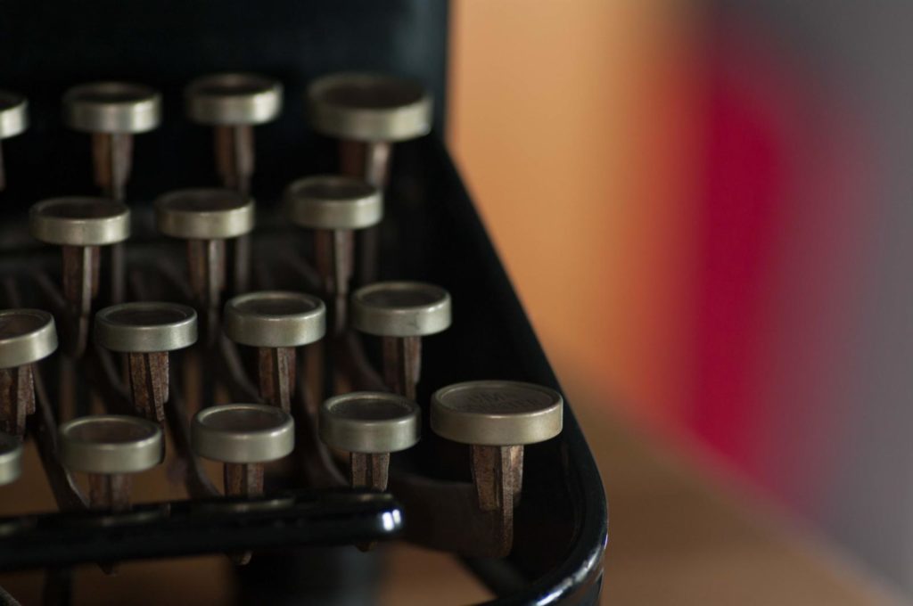 Historische Schreibmaschine - TableTop-Fotografie