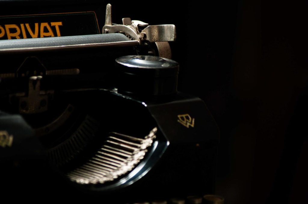 Historische Schreibmaschine - TableTop-Fotografie