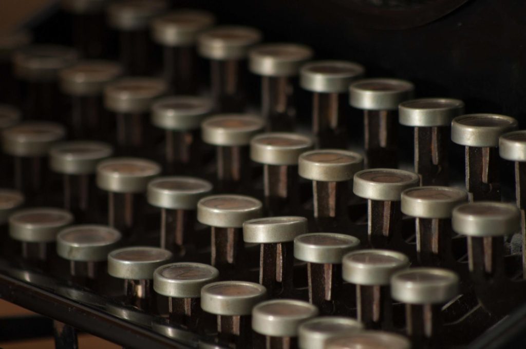 Historische Schreibmaschine - TableTop-Fotografie