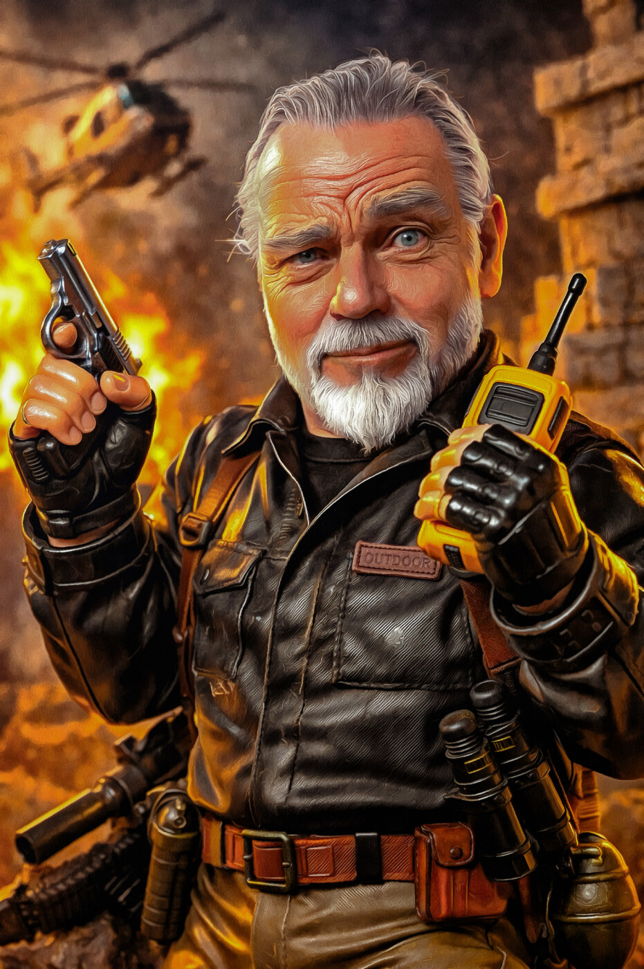 Händiefoto mit bildgenerierender KI ergänzt