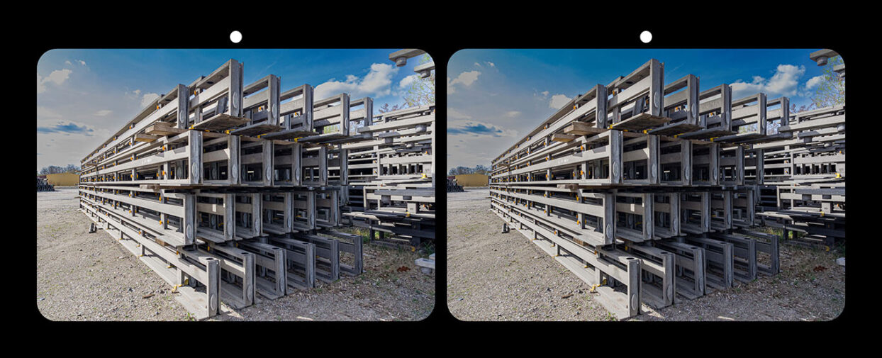 Stereo-Fotografie mit zwei Kameraden